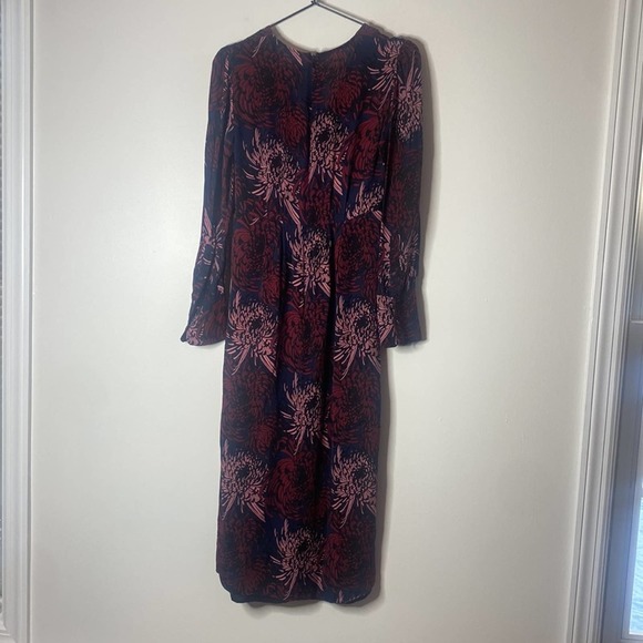 A.L.C. Printed Bailey V-Neck Dress 0 - Picture 5 of 8